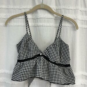 LA Hearts by PacSun Black & White Cropped Women's Top, Size Extra Small XS